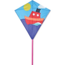 30 In. Diamond Kite - Tugboat -SkyHigh Kites 15276p Tugboat