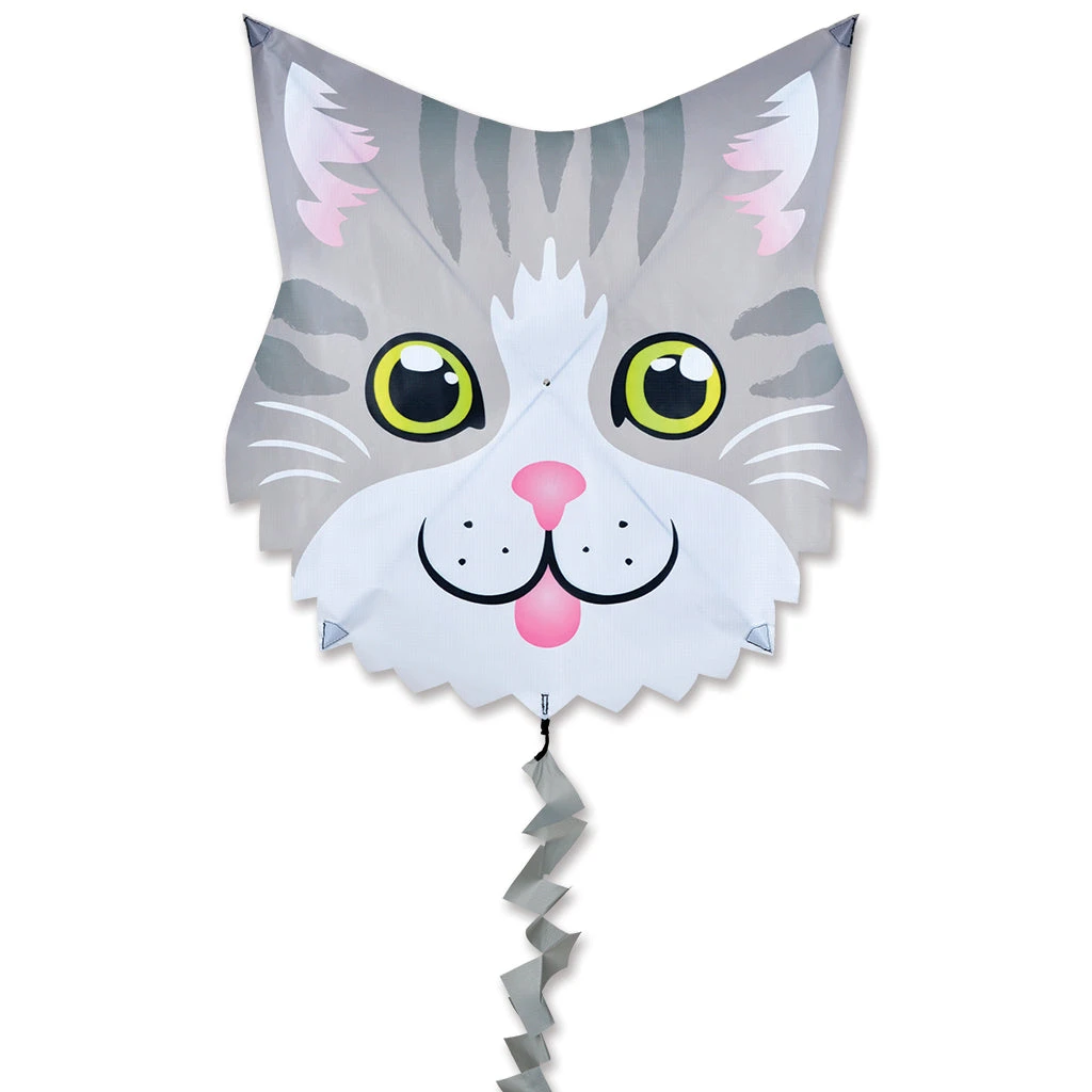 Fun Flyer Kite - Gray Cat 3 Fun Flyer Kite - Gray Cat
