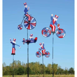 High Wheel Bike Spinner - Uncle Sam 7 High Wheel Bike Spinner - Uncle Sam -SkyHigh Kites 26527 2