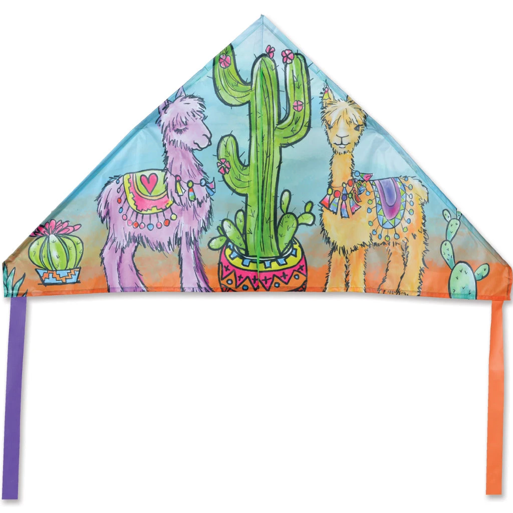 56 In. Delta Kite - Alpacas And Cacti 3 56 In. Delta Kite - Alpacas And Cacti