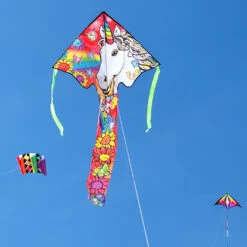 Large Easy Flyer Kite - Unicorn Flowers 9 Large Easy Flyer Kite - Unicorn Flowers -SkyHigh Kites 44024 3 1024