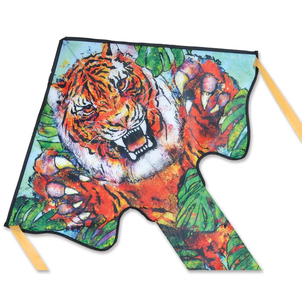 Large Easy Flyer Kite - Tiger 3 Large Easy Flyer Kite - Tiger