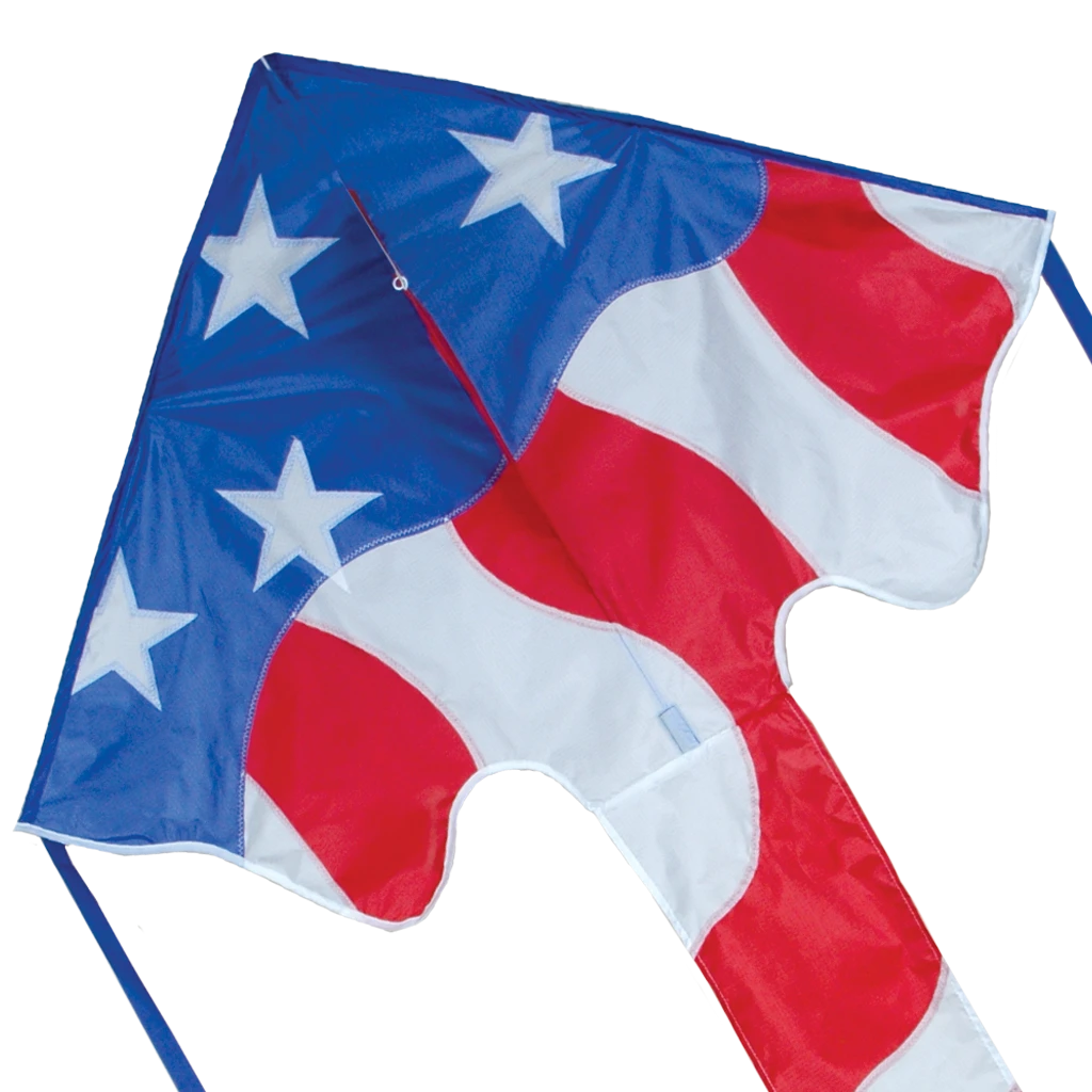 Large Easy Flyer Kite - Patriotic 3 Large Easy Flyer Kite - Patriotic