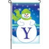 12 In. Winter Monogram Flag - Y -SkyHigh Kites 51001g MonogramSnowman LetterY