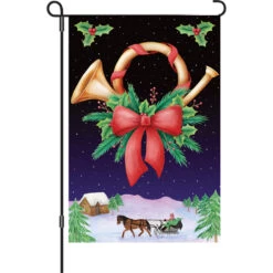 12 In. Flag - Holiday Horn