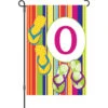 12 In. SummerMonogram Flag - O