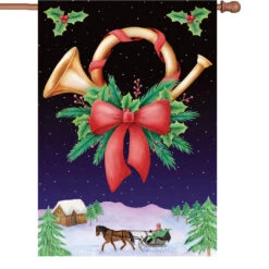 28 In. Flag - Holiday Horn