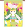 28 In. Flag - Springtime Bunny