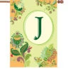 28 In. Spring Monogram Flag - J