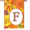 28 In. Fall Monogram Flag - F