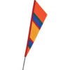 SoundWinds Fanion Recumbent Bike Flag - Orange 2 SoundWinds Fanion Recumbent Bike Flag - Orange -SkyHigh Kites 53259p Fanion Orange With Pole 1024