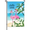 12 In. Flag - Summer Flamingo -SkyHigh Kites 56371p SummerFlamingos Garden 1024