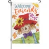 12 In. Flag - Welcome Friends -SkyHigh Kites 56377p WelcomeFriendsScarecrow Garden 1024