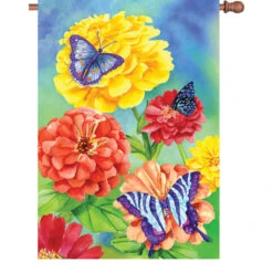 28 In. Flag - Butterfly Garden