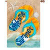 28 In. Flag - Summer Welcome Flip Flops