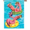 28 In. Flag - Poolside Flamingos -SkyHigh Kites 57341p PoolsideFlamingos 1024