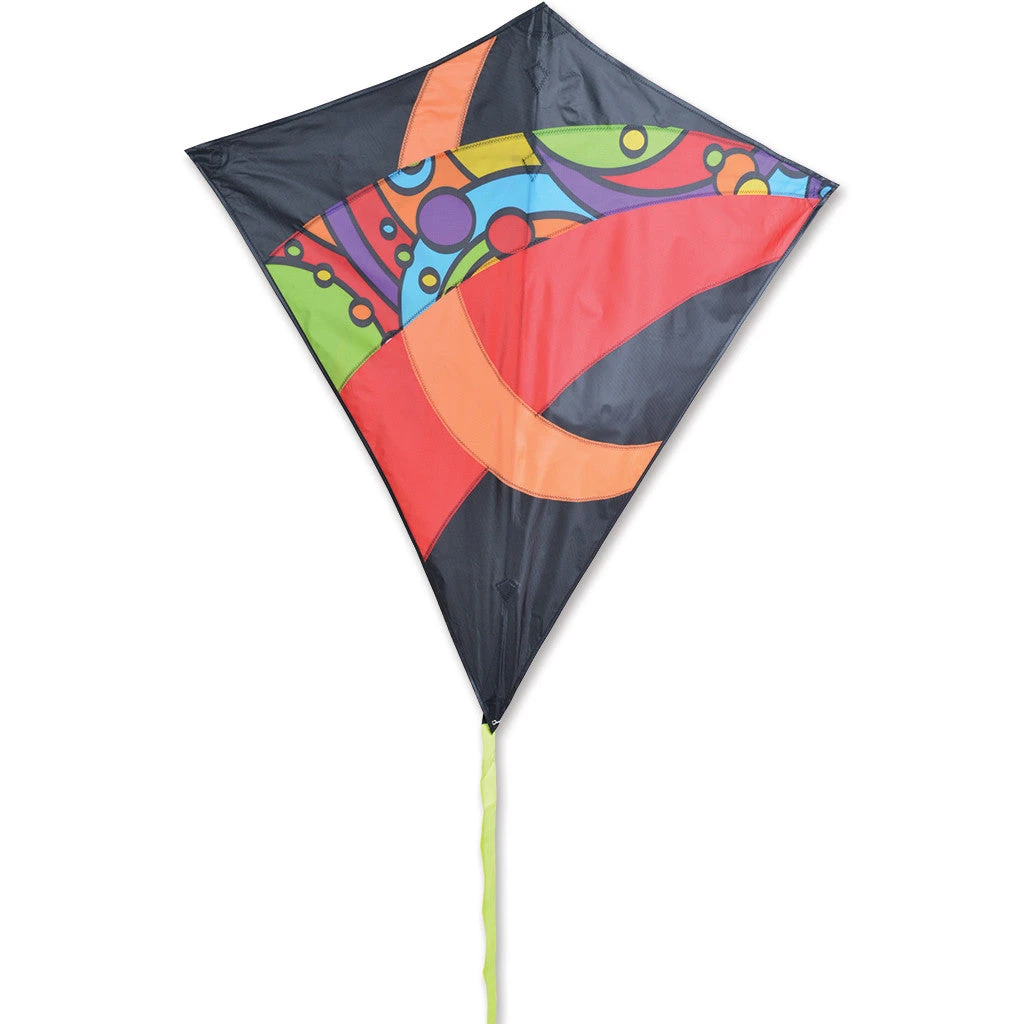 38 In. Travel Diamond Kite - Orbit Tron 3 38 In. Travel Diamond Kite - Orbit Tron