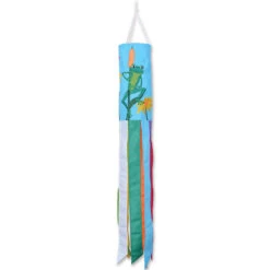Embroidered Applique Windsock - Frogs