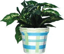 Flower Pot Cover - Cool Plaids