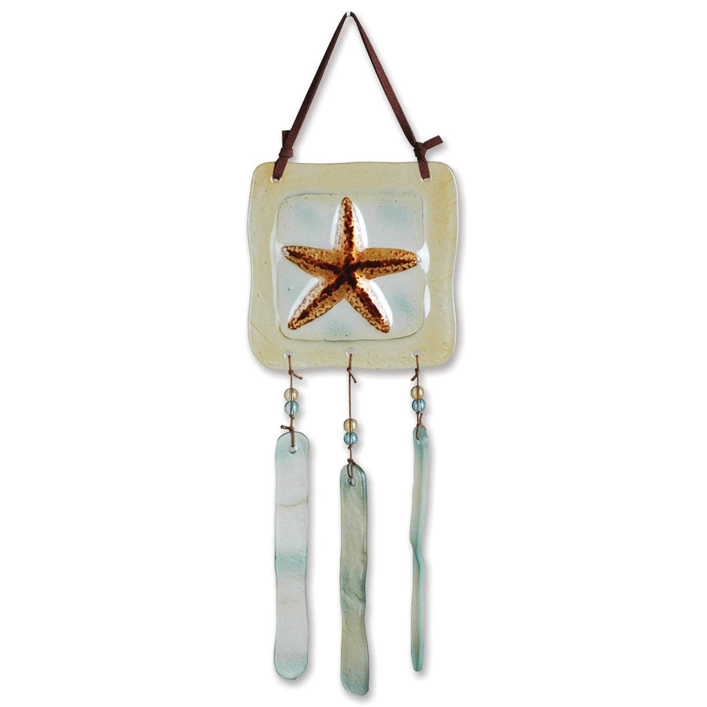 Glass Terra Wind Chime - Starfish 3 Glass Terra Wind Chime - Starfish